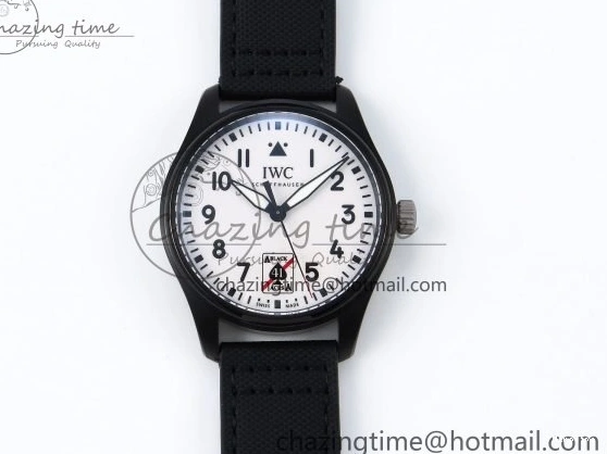 MIROTIME 0101 Pilot Black Ace BLSF 1:1 Best Edition White Lume Dial on Black Nylon Strap MIYOTA OnTrend 7021